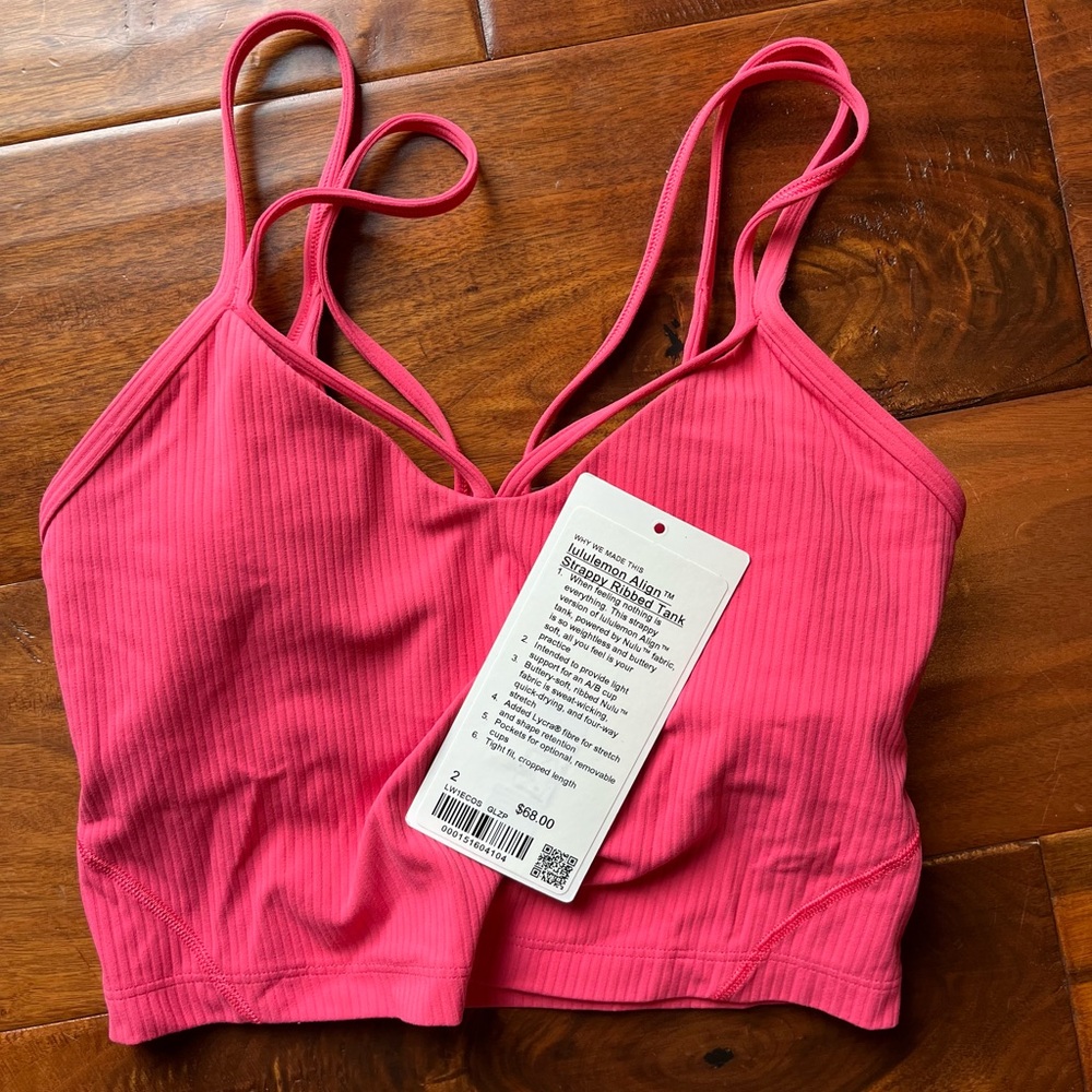Lululemon Strappy ribbed align tank size 2